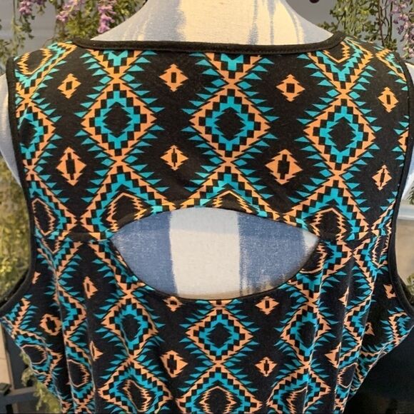 Xhilaration print sleeveless dress - Picture 5 of 7